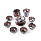 Sunset Tenmoku Jian Zhan Tea Set