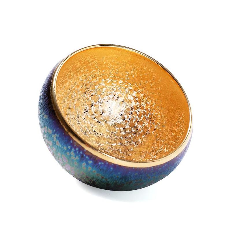 Golden Satori Jian Zhan Tenmoku Tea Cup