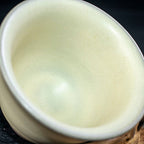 White Shell Tenmoku Gaiwan Jian Zhan Handmade Lidded Tea Cup