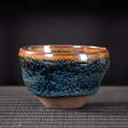 Twisted Ceramic Jianzhan Tenmoku Tea Bowl / Cup