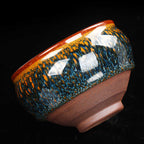 Blue Peacock Jianzhan Tenmoku Tea Cup