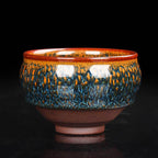 Blue Peacock Jianzhan Tenmoku Tea Cup
