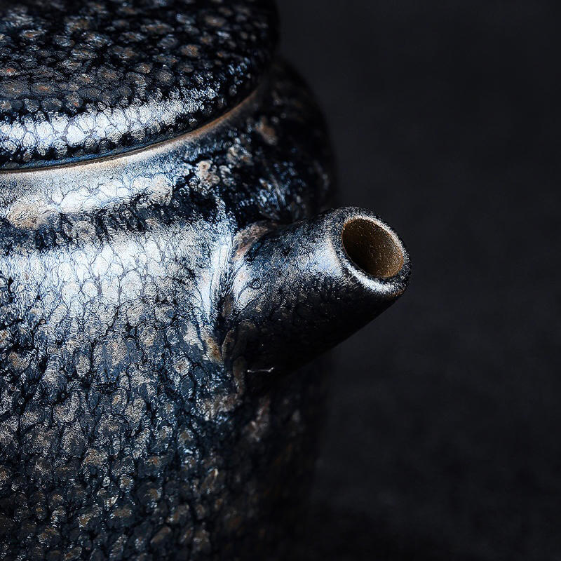 Tenmoku JIanzhan Oil Spot Dezhong Teapot