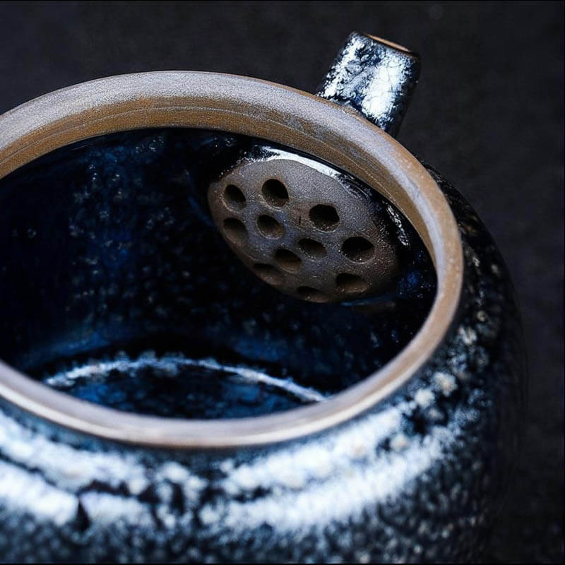 Tenmoku JIanzhan Oil Spot Dezhong Teapot