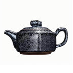 Tenmoku Jianzhan Oil Spot DUOBIAN Teapot