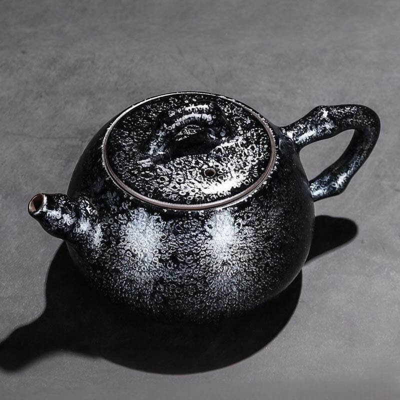 Tenmoku Jianzhan Oil Spot Teapot