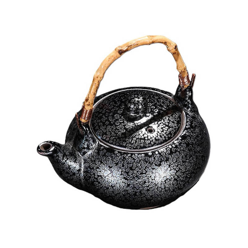 Tenmoku Jianzhan Oil Spot Tiliang Teapot