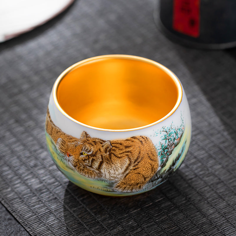 Aegis Tiger Jian Zhan Tenmoku Tea Cup