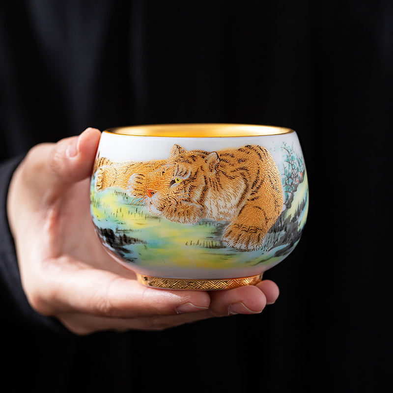 Aegis Tiger Jian Zhan Tenmoku Tea Cup
