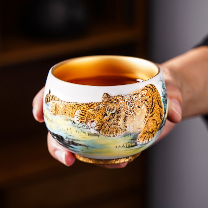 Aegis Tiger Jian Zhan Tenmoku Tea Cup