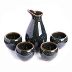 earth glazed sake set