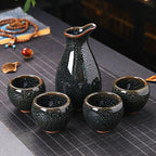earth glazed sake set