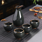 earth glazed sake set