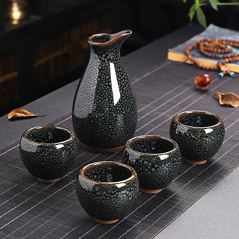 earth glazed sake set