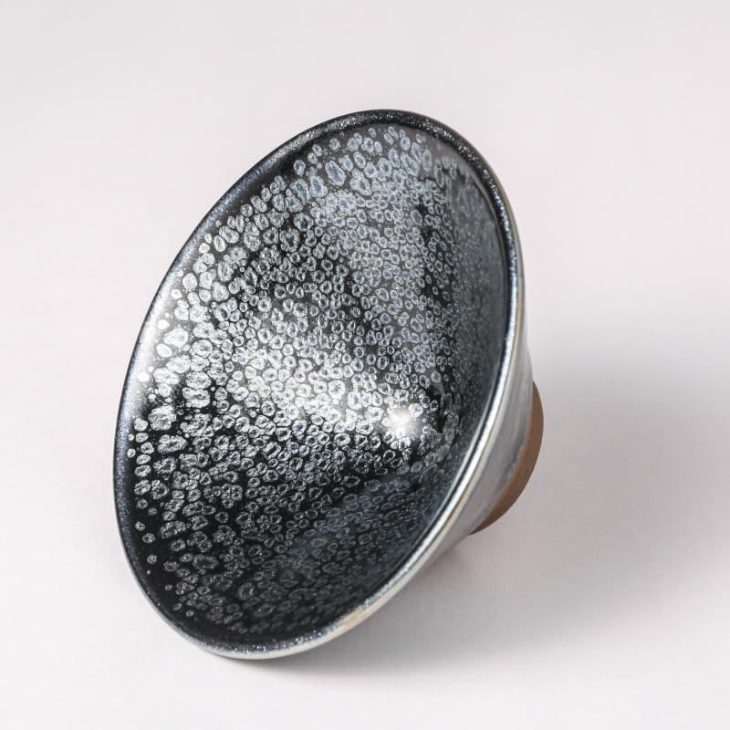 Eyes Tenmoku Jianzhan Black Glaze Tea Bowl