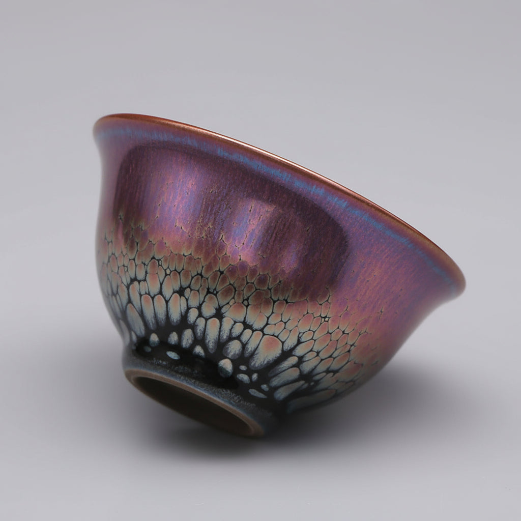 Bell Tenmoku Black Glaze Jian Zhan Oil Spot Bowl