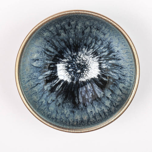 Ceramic Tenmoku Glaze Jianzhan Tea Bowl