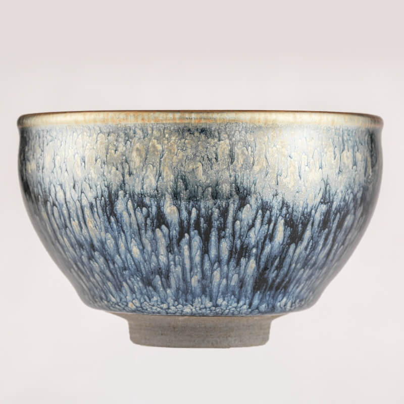 Ceramic Tenmoku Glaze Jianzhan Tea Bowl