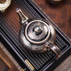 Handmde Tenmoku Jian Zhan Oil Spot Dapan Teapot