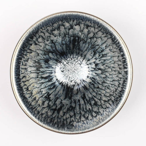 Coneflower Tenmoku Jian Zhan Matcha Tea Bowl