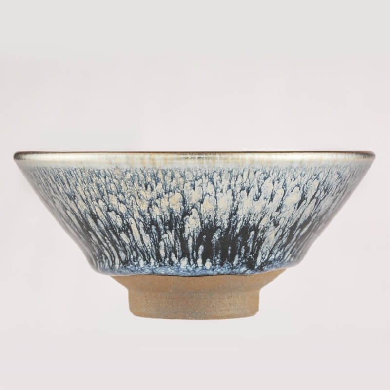 Coneflower Tenmoku Jian Zhan Matcha Tea Bowl