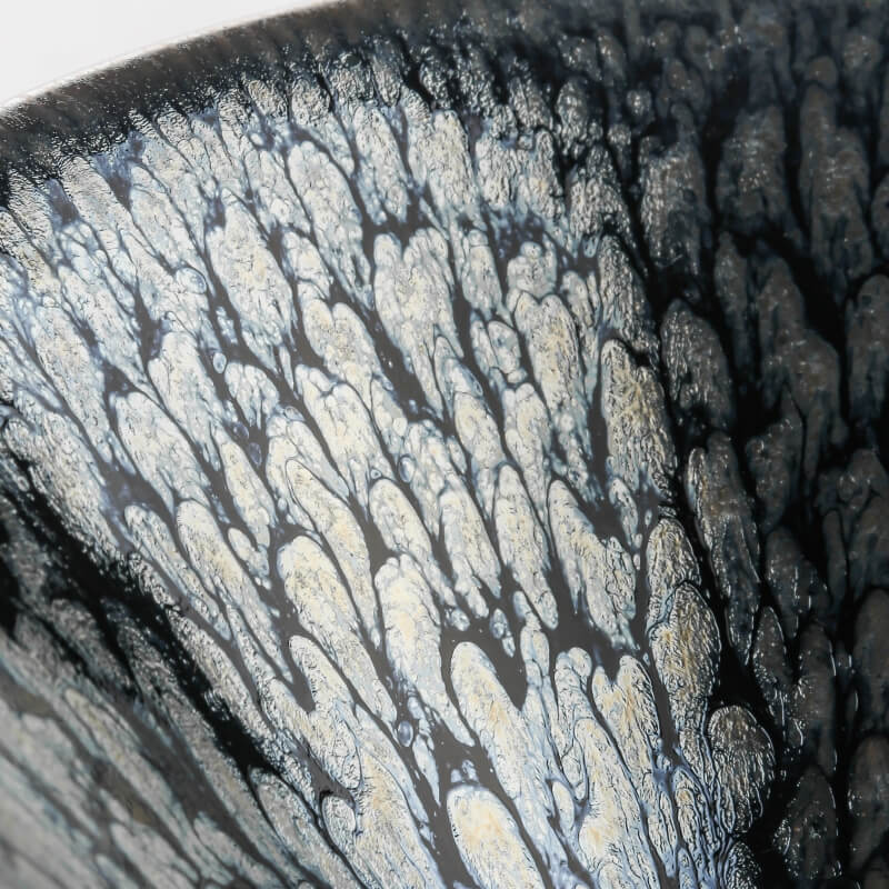 Coneflower Tenmoku Jian Zhan Matcha Tea Bowl