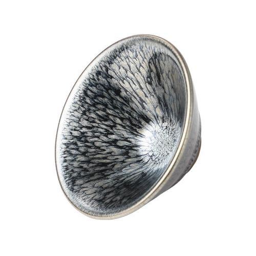 Coneflower Tenmoku Jian Zhan Matcha Tea Bowl