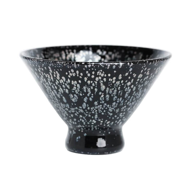 Douli Silver Oil Spots Tenmoku Glaze Jian Zhan Tea Cup