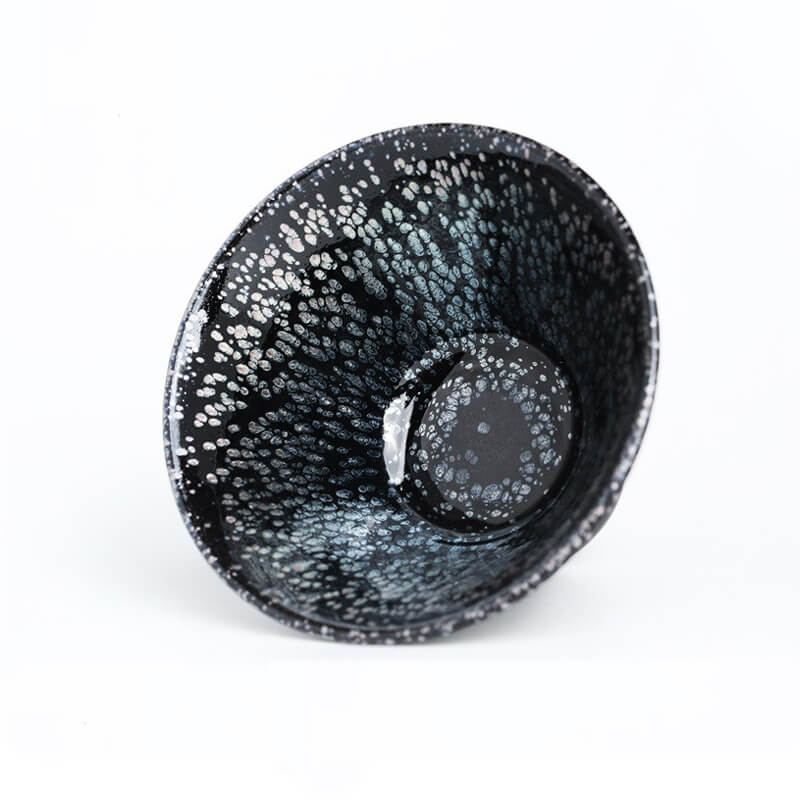 Douli Silver Oil Spots Tenmoku Glaze Jian Zhan Tea Cup