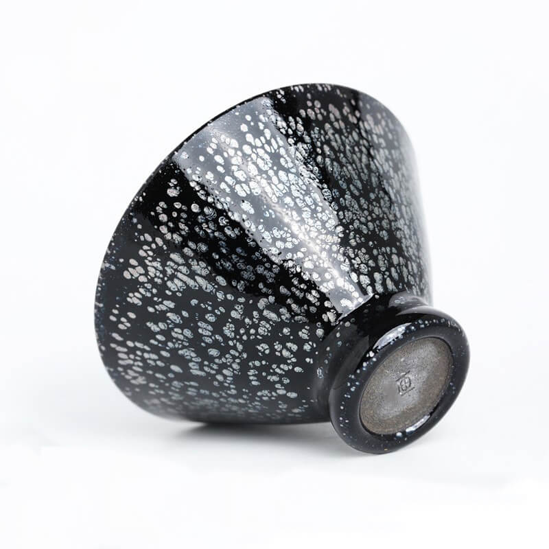 Douli Silver Oil Spots Tenmoku Glaze Jian Zhan Tea Cup