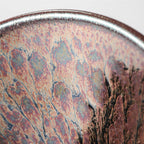 Purple Golden Tenmoku Jianzhan Ceramic Tea Bowl