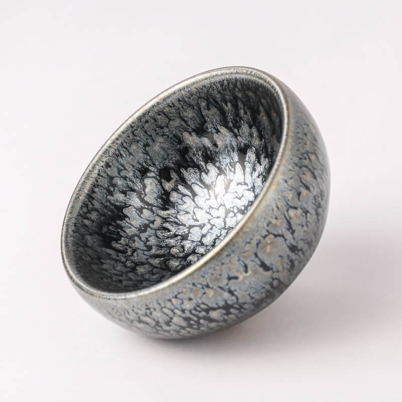 Flower Tenmoku Jian Zhan Tea Cup