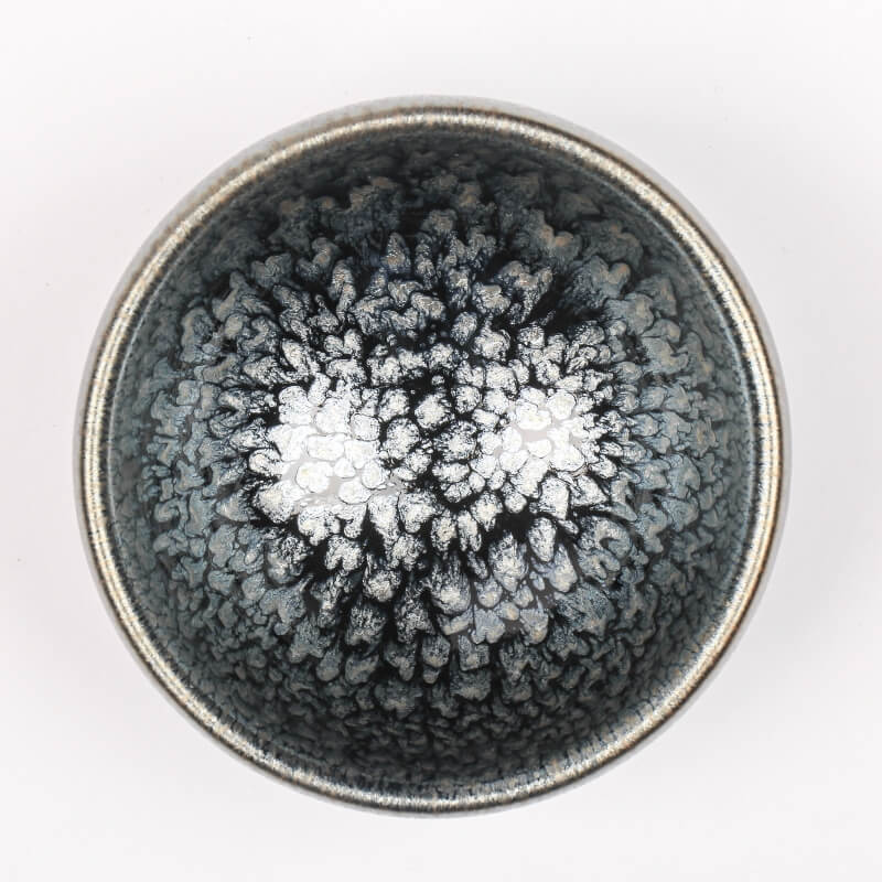 Flower Tenmoku Jian Zhan Tea Cup