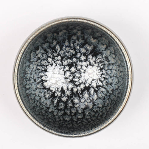 Flower Tenmoku Jian Zhan Tea Cup