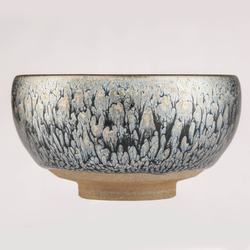 Flower Tenmoku Jian Zhan Tea Cup