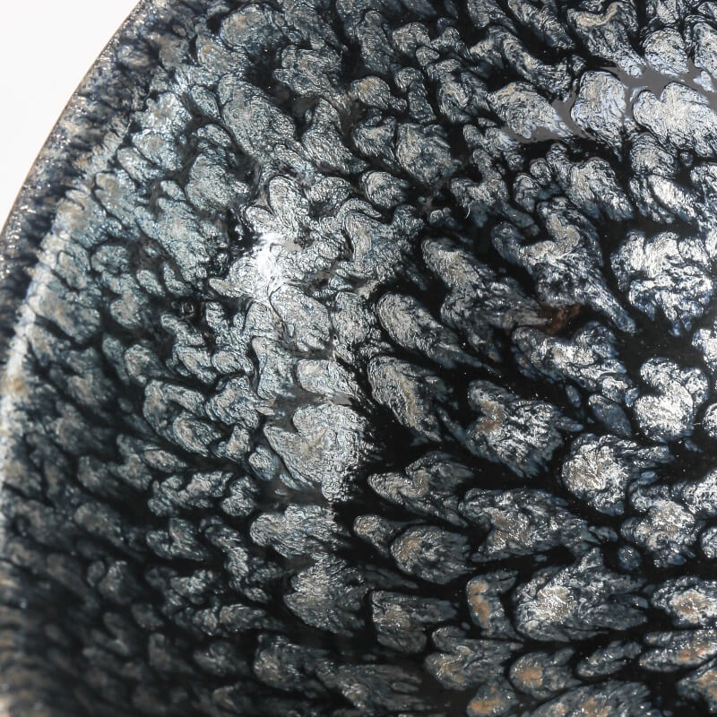 Flower Tenmoku Jian Zhan Tea Cup