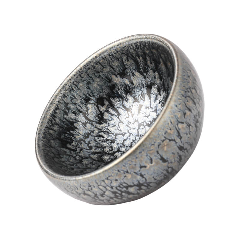 Flower Tenmoku Jian Zhan Tea Cup