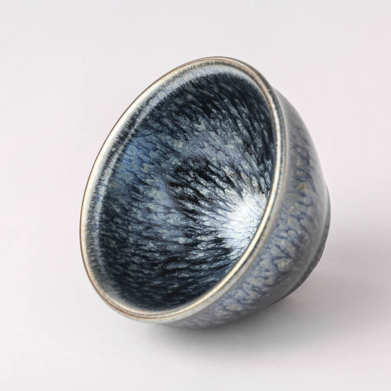 Flower Sukou Tenmoku Jian Zhan Chawan