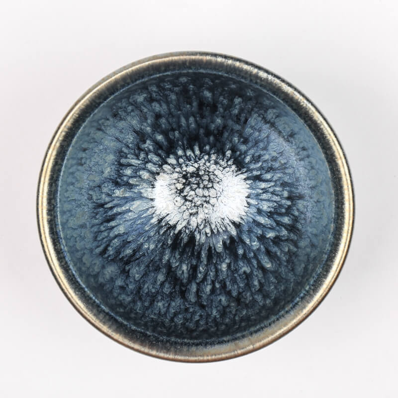 Flower Sukou Tenmoku Jian Zhan Chawan