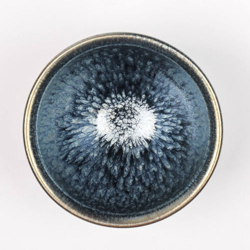 Flower Sukou Tenmoku Jian Zhan Chawan