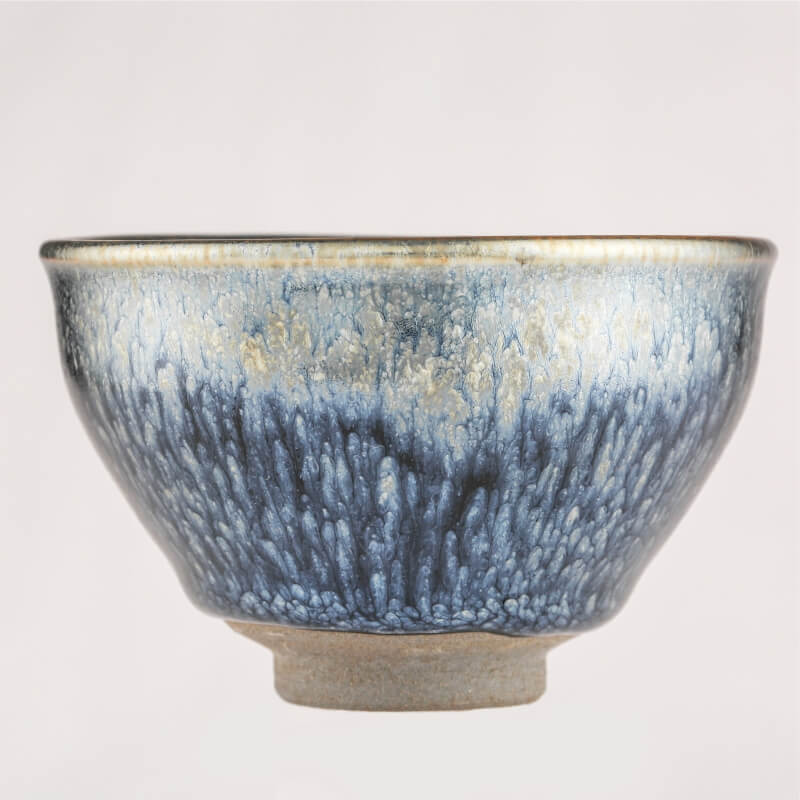 Flower Sukou Tenmoku Jian Zhan Chawan