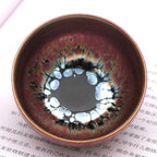 Gene Tenmoku Pottery Jian Zhan Oil Spot Teacup
