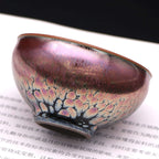 Gene Tenmoku Pottery Jian Zhan Oil Spot Teacup