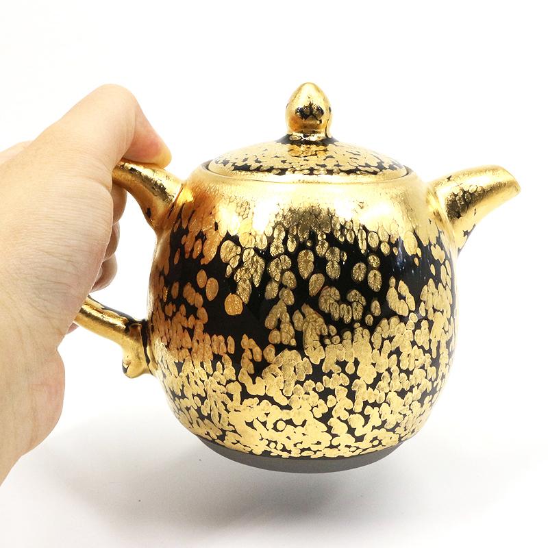 Night Gold Tenmoku Jian Zhan Teapot Ware