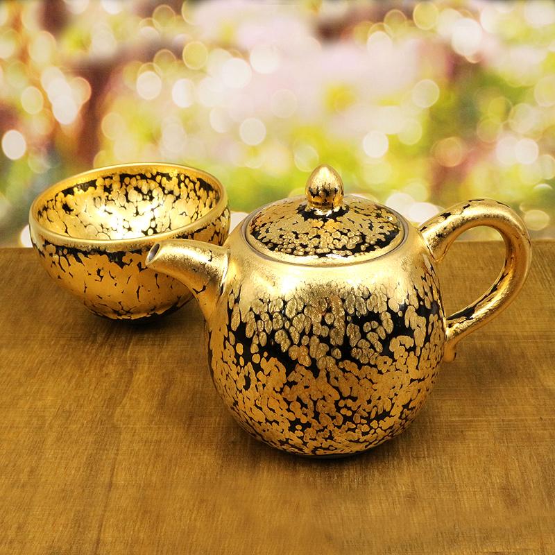 Night Gold Tenmoku Jian Zhan Teapot Ware