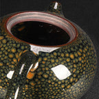 Tenmoku Jian Zhan Green Partridge Glaze Xishi Teapot