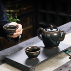 Tenmoku Jian zhan Hare's Fur Beauty Teapot