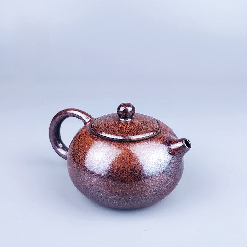 Tenmoku Jian zhan Iron Red XiShi Teapot