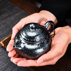 Tenmoku Jian zhan Oil Spot Fanggu Classic Teapot