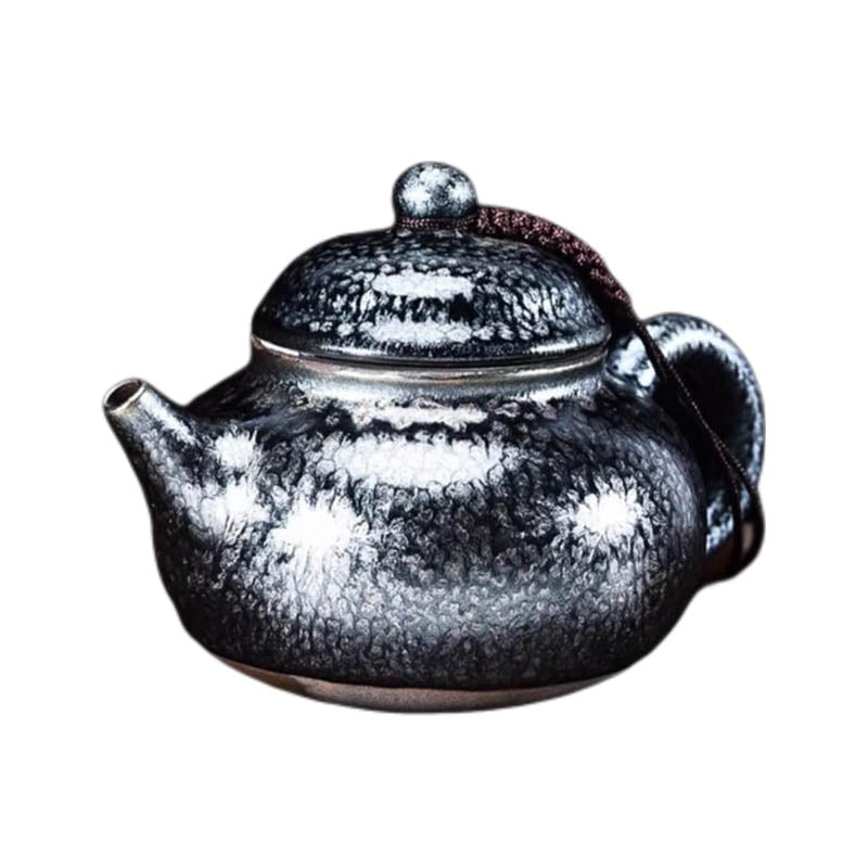 Tenmoku Jian zhan Oil Spot Fanggu Classic Teapot